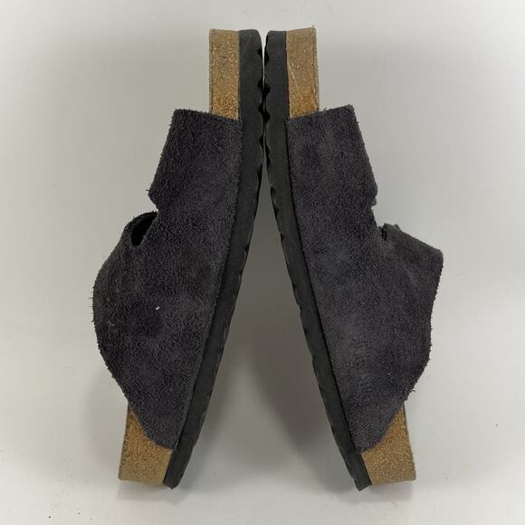 Birkenstock Arizona Sandals Womens Size 37 US 6-6.5 Midnight Blue Suede Soft FB - Picture 6 of 9